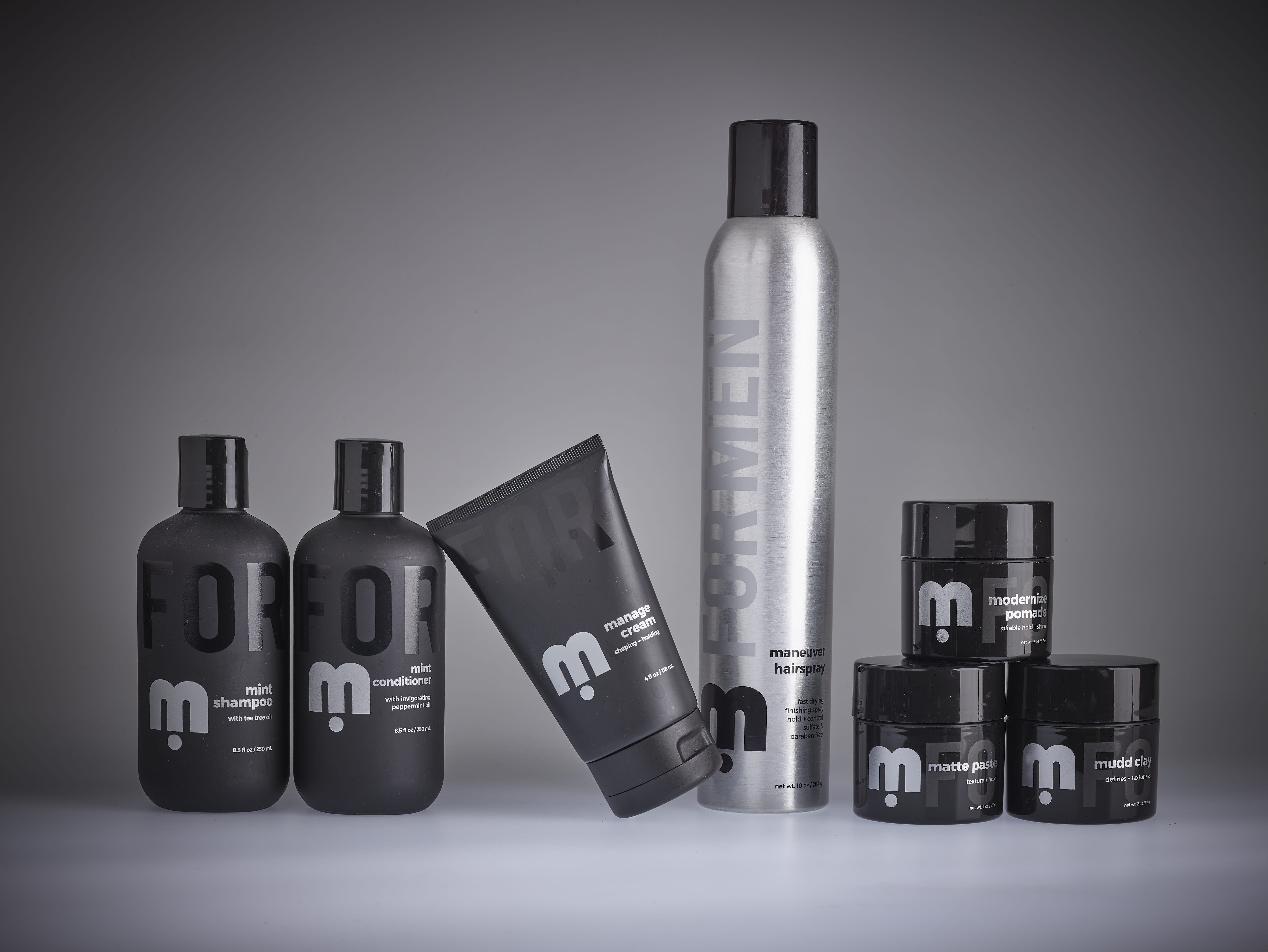 men's hair products from m by FOR MEN