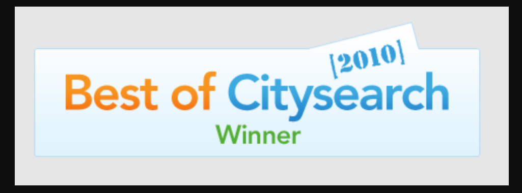 Won Best Barber in Orange County, California by CitySearch.com in 2010