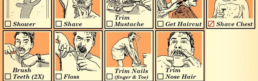 Men's grooming near me checklist. 