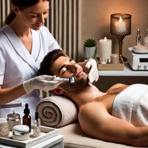 Dermaroller services are a perfect addition to a facial at FOR MEN Salon and Spa.