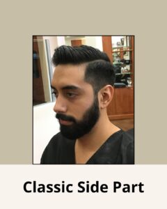 Mens hairstyles that is low maintenance and easy is the classic side part.