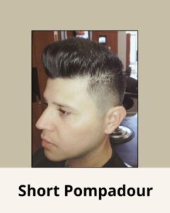 Mens hairstyles that is low maintenance and easy is the short pompadour.