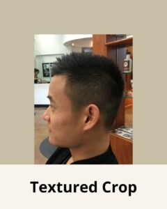 Mens hairstyles that is low maintenance and easy is the textured crop.