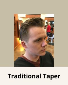 Mens hairstyles that is low maintenance and easy is the traditional taper.